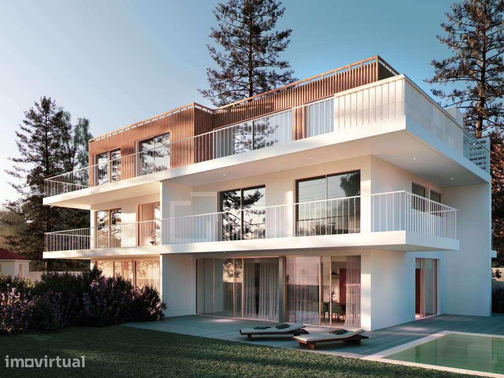 Apartamento T4 Duplex com piscina e jardim, junto à Praia de Carcav... - Grande imagem: 5/21
