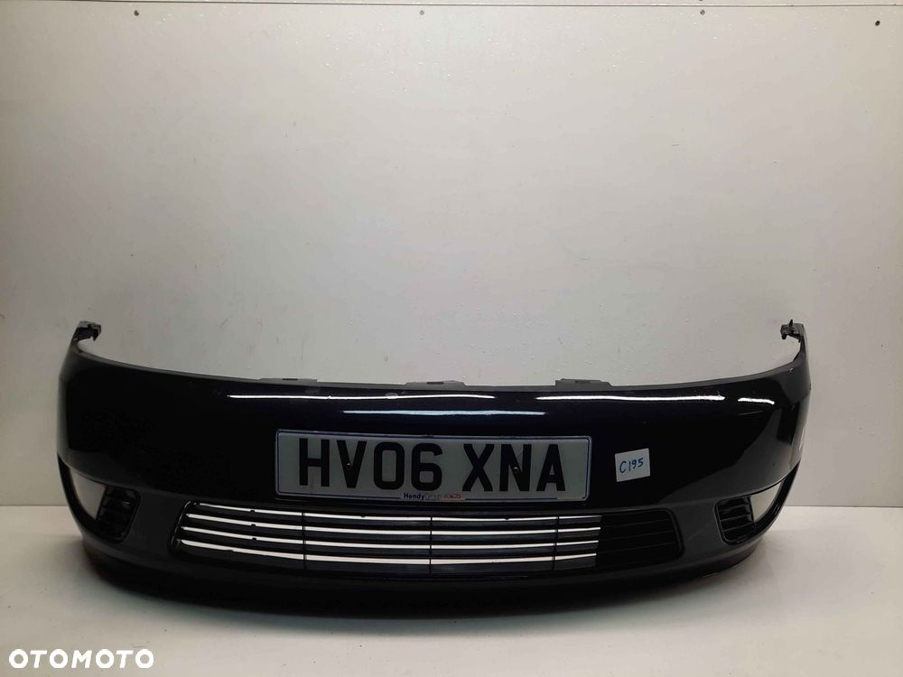 ^ ZDERZAK PRZÓD PRZEDNI FORD FIESTA MK.6 6 VI D2 CZARNY HALOGENY - 1