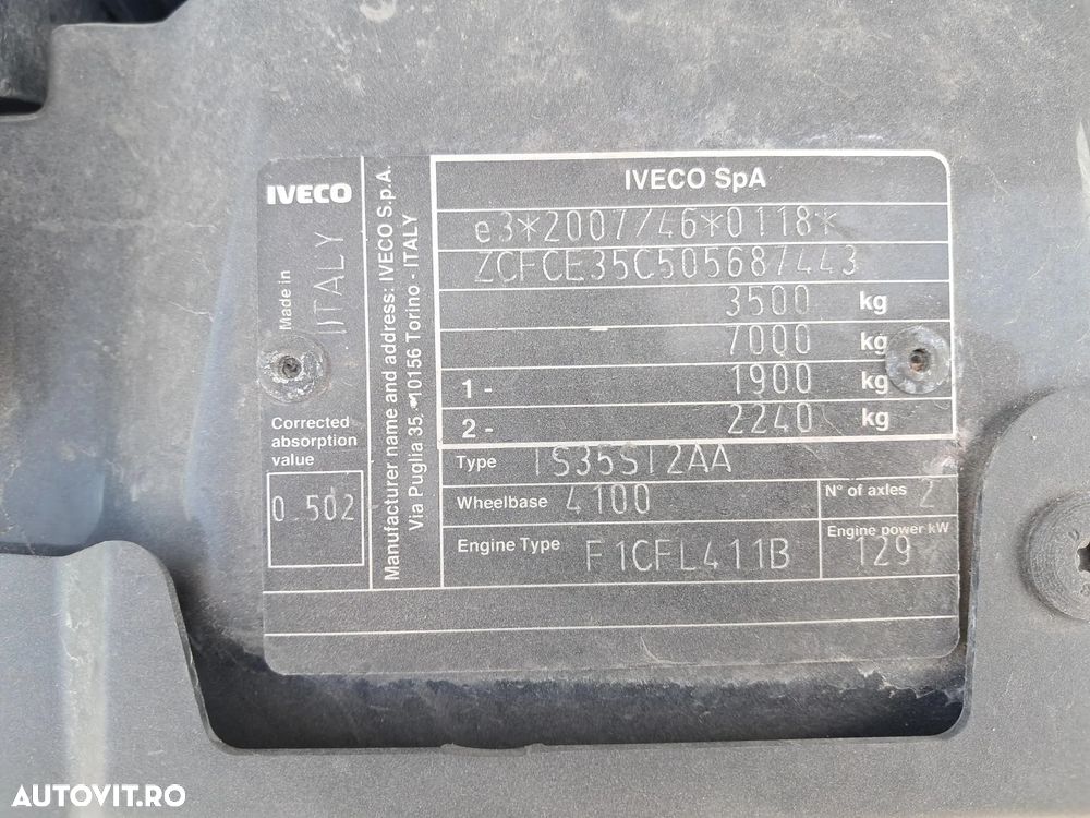 Iveco DAILY 35S18 3.0D 175CP PLATFORMA TRANSPORT AUTO - 30