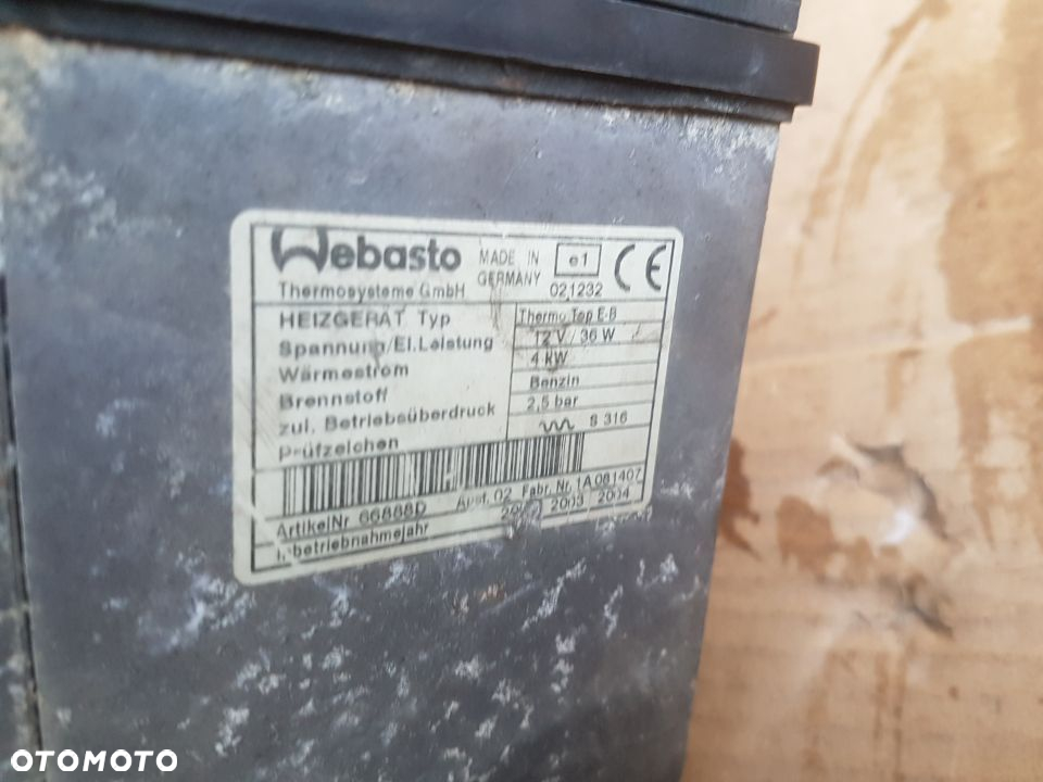 Suzuki Ignis FH 00-03 webasto benzynowe THERMO TOP E 12v 4kW oryginał telestart t70 - 2
