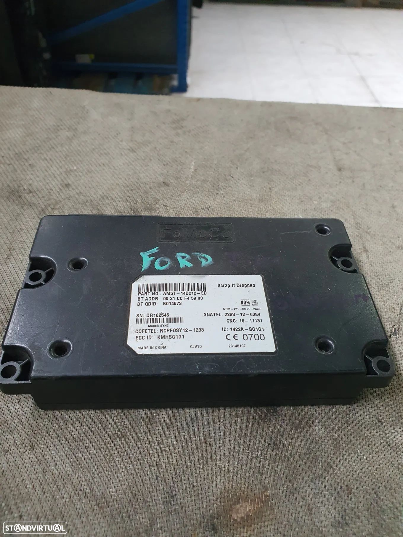 MODULO BLUETOOTH FORD FOCUS III / AM5T14D212ED - 1