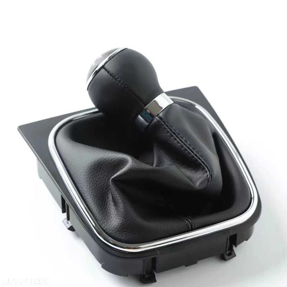 Nuca Schimbator cu Manson Piele VW Golf 5 6 Jetta MK5 MK6, EOS 5trepte - 2