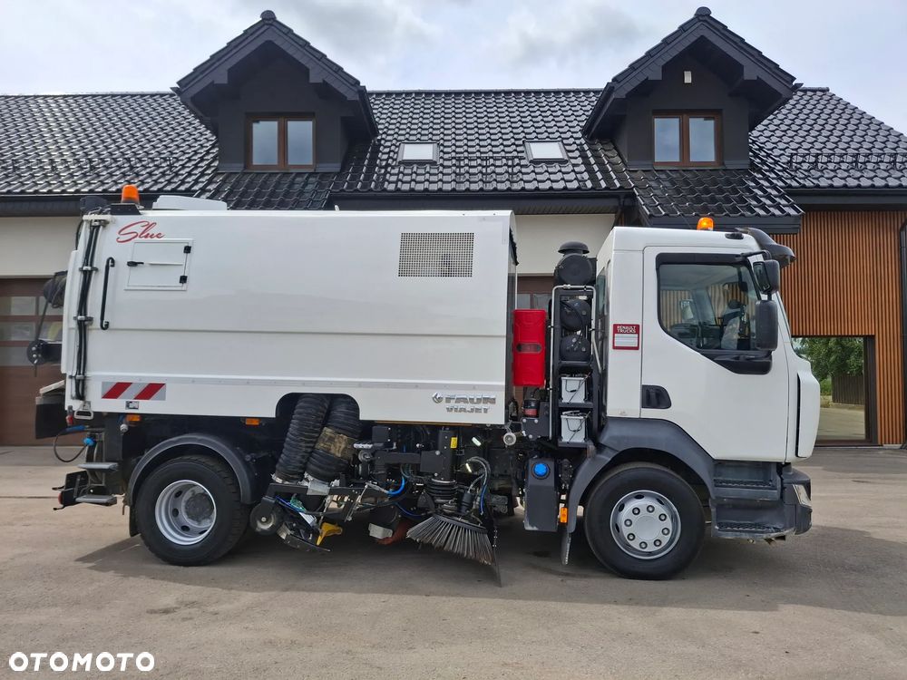 Renault D16 Midlum Zamiatarka FAUN Karcher Listwa Wysokiego Ciśnienia Euro 6 PM10 2 Silniki 2650 MTH Szczotki L/R Rura Do Liści - 10
