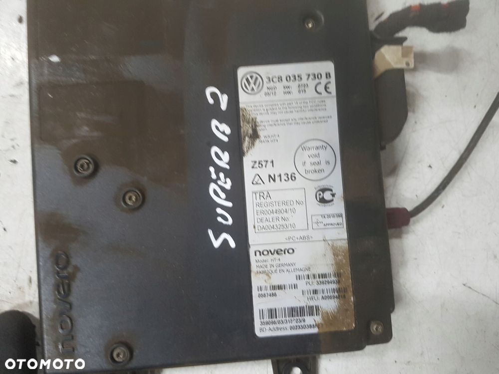 SKODA SUPERB 2 II 08-13r MODUŁ STEROWNIK BLUETOOTH 3C8035730B - 2