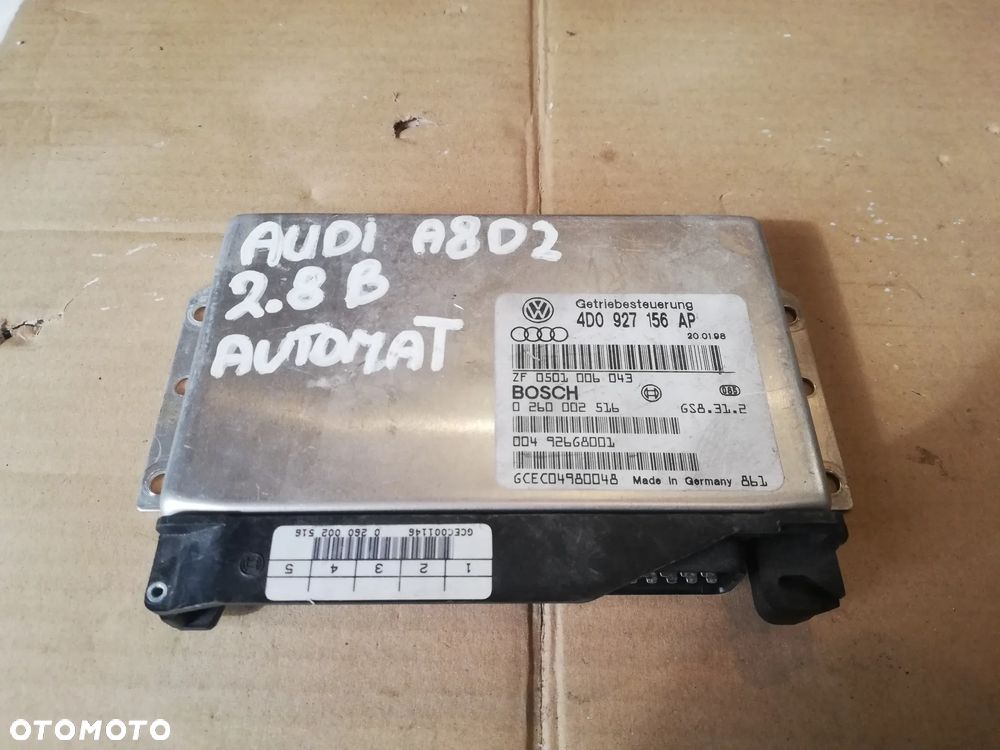 AUDI A8 D2 STEROWNIK KOMPUTER SKRZYNI BIEGÓW 4D0927156AP - 1