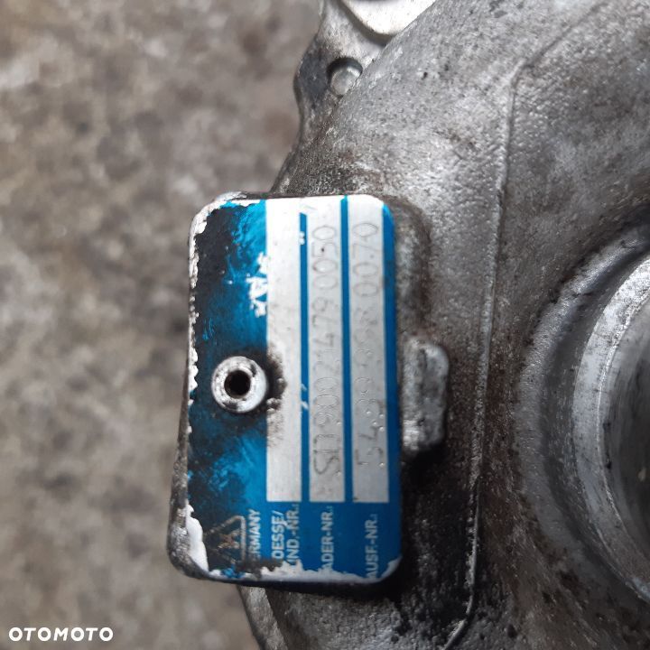 Renault DACIA NISSAN turbosprężarka 54399980070 - 2