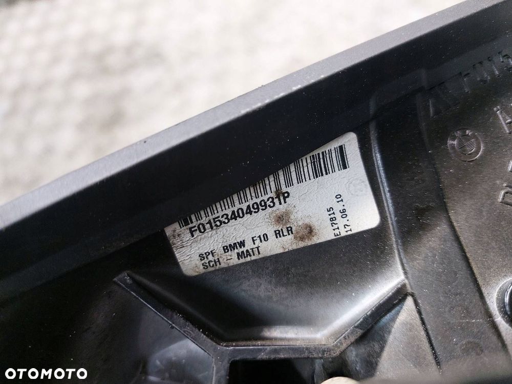 LUSTERKO PRAWE ELEKTRYCZNE BMW F10 520d A90/7 5 PIN UK F01534049931P - 7