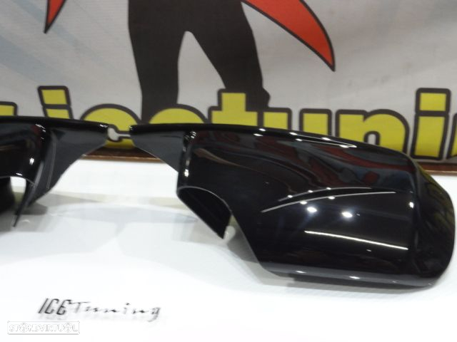 Capas, carcaça de espelhos M4 look em preto brilhante BMW E46 1998-2007, E39 1996-2003 - 5