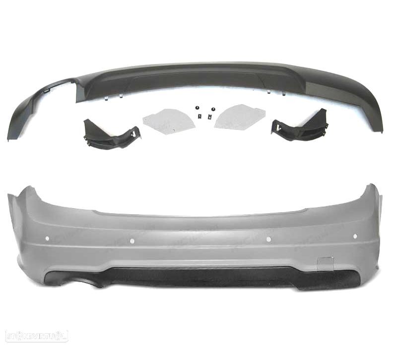 PARA-CHOQUES TRASEIRO MERCEDES CLASE C W204 11-14 LOOK AMG PDC - 3