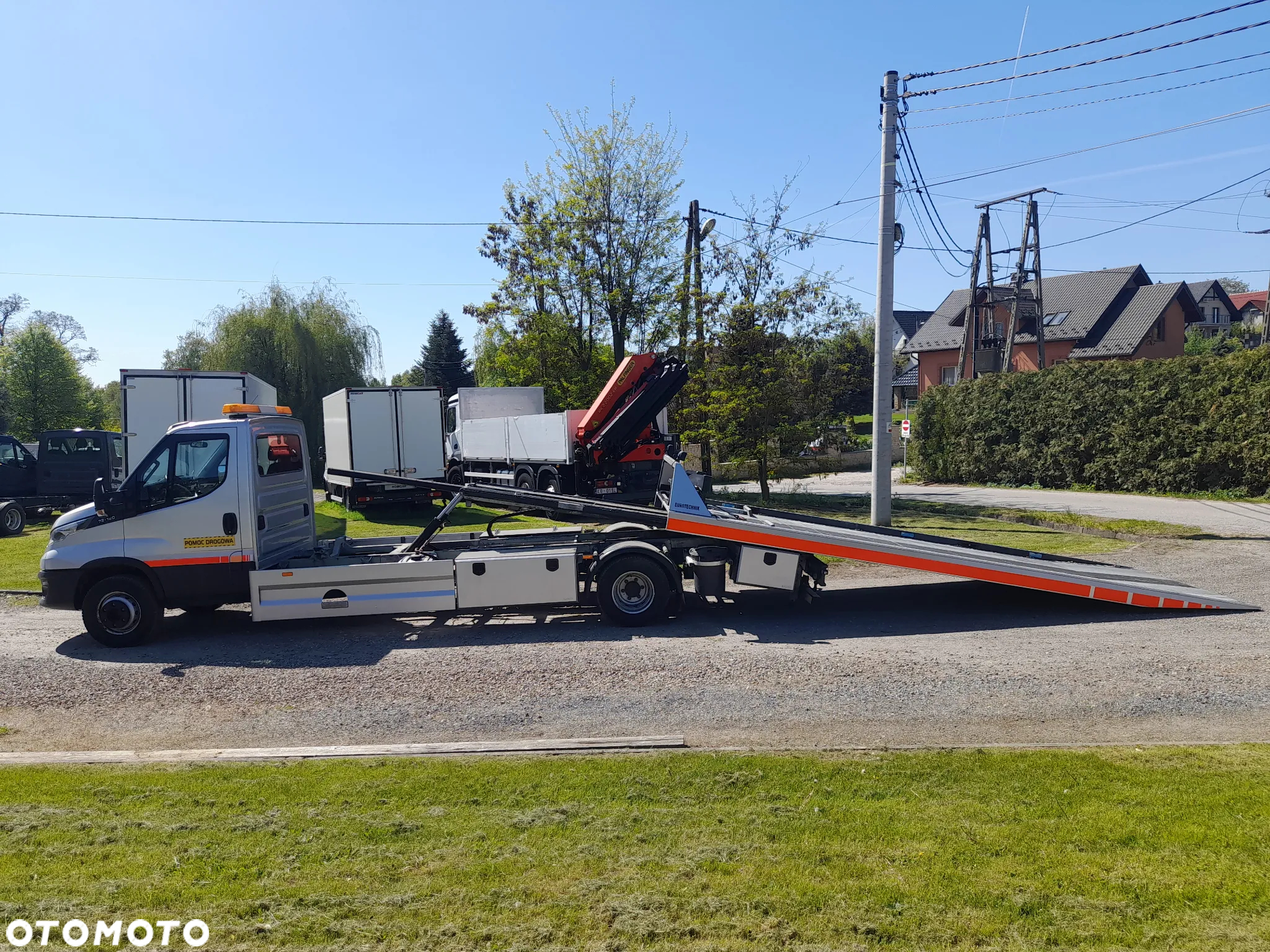 Iveco DAILY 72c18 70c18 Dmc 7200kg LAWETA PLATFORMA HYDRAULICZNA -EUROTECHNIK-Pomoc drogowa JEDYNA taka na NIEMIECKI rynek BLOKADA MOSTU PNEUAMATYCZNE ZAWIESZENIE... - 7