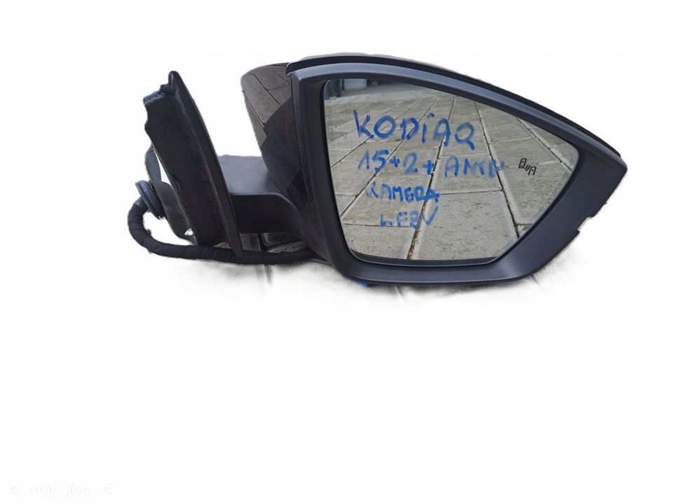 skoda kodiaq lusterko prawe kamera asystent fotochrom 15+2+1 pin kabli lf8v - 2
