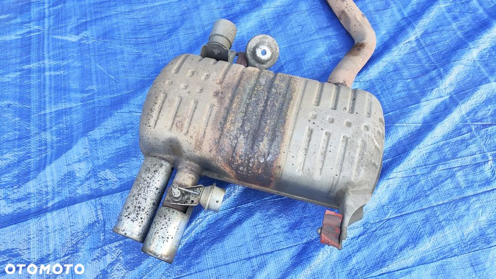 TŁUMIK KOŃCOWY ŚRODKOWY WYDECH KOMPLETNY 7533857 7534342 BMW E90 330i 3.0i N52 - 4