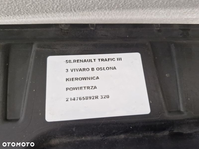 TRAFIC 3 III VIVARO B OSŁONA KIEROWNICA POWIETRZA PROWADNICA WLOT 214765892R - 5