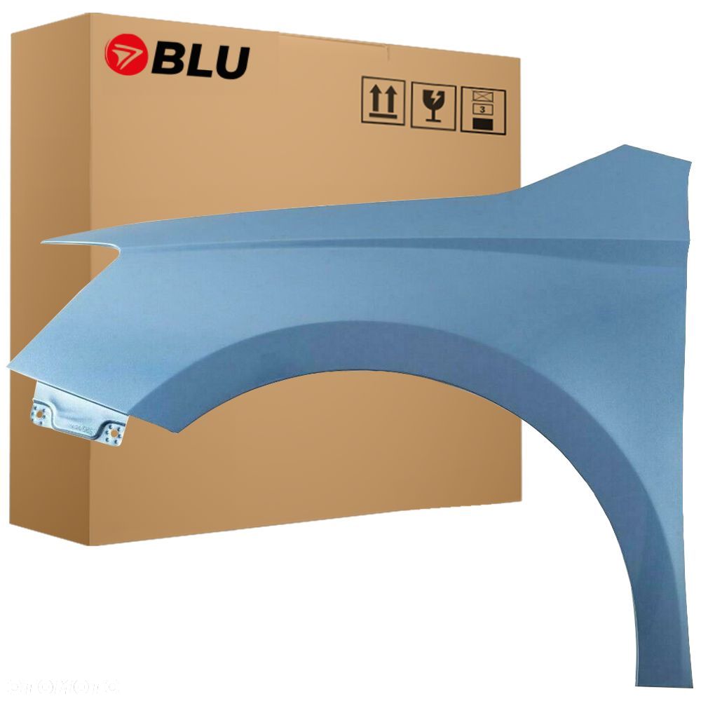 BLU Błotnik Skoda Fabia III 3 NJ3 LQ5X Lewy Niebieski 2014-2018 przód BlauDenim - 1