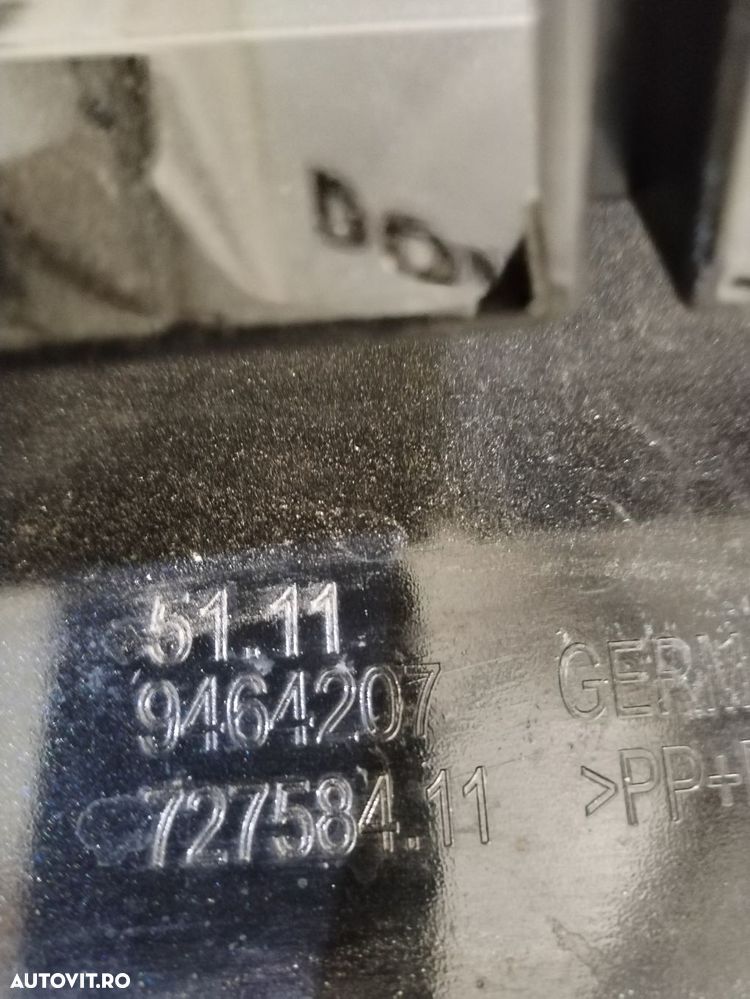 Bara fata BMW Seria 5, G30 LCI, facelift, 2021, 2022, 2023, 2024, cod origine OE 51119464207. - 10