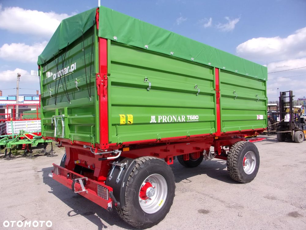 Pronar Przyczepa dwuosiowa paletowa PRONAR PT680 -14t, PT612 -12t, PT612L -12t, wywrotka z trójstronnym wywrotem, przyczepa ciężarowo-rolnicza - 16