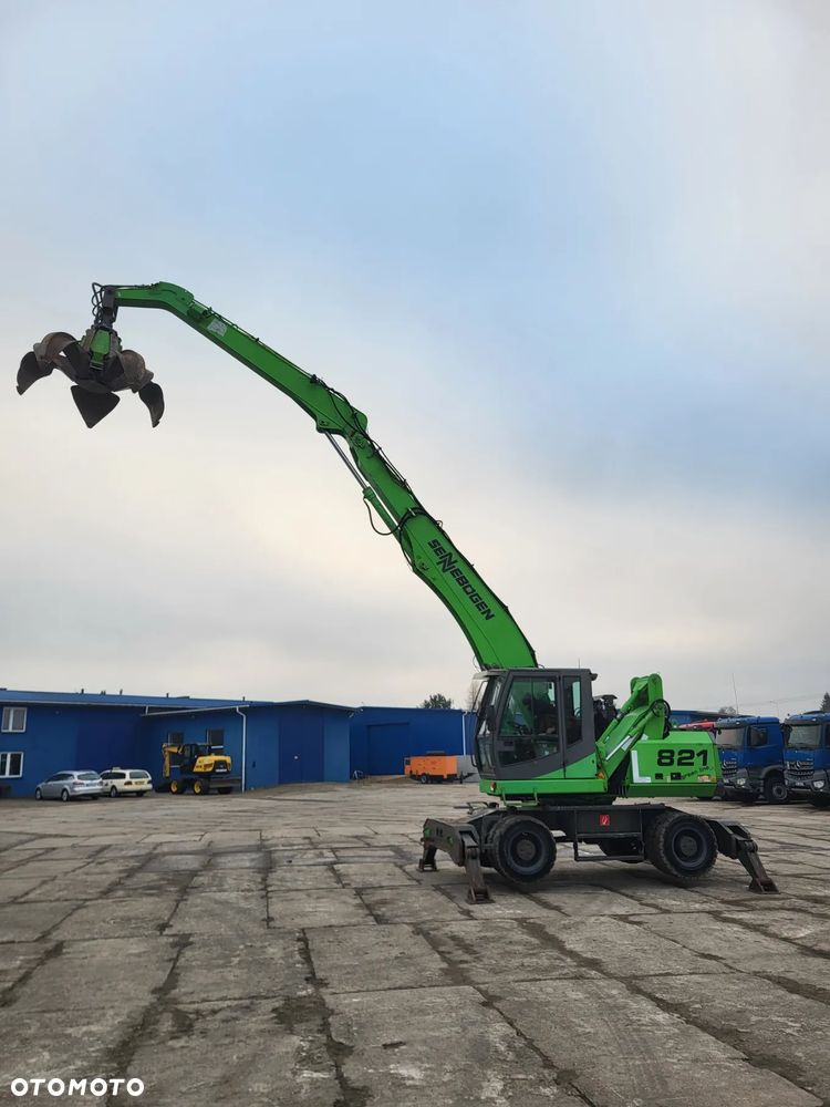 Sennebogen 821 M przeładunkowa do złomu chwytak + magnes - 3