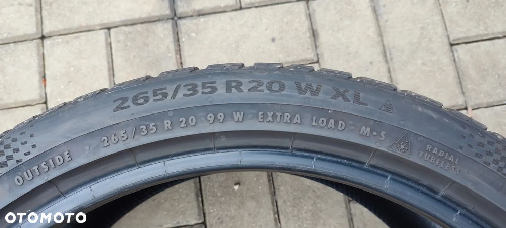 OPONY ZIMOWE 265/35R20 99W XL CONTINENTAL WINTER CONTACT (3819) ZIMA 6 mm 2 SZTUKI PARA - 5