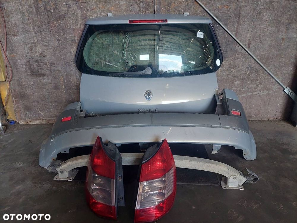 KOMPLETNY TYŁ  RENAULT SCENIC II TEA19 KLAPA ZDERZAK LAMPY - 1