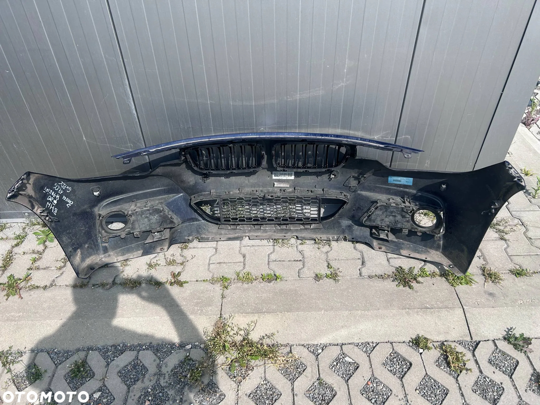 BMW 3 F30 F31 M-Pakiet Zderzak Przód Przedni Kompletny 6xPDC 2xKamera A89 Imperial Blue - 10