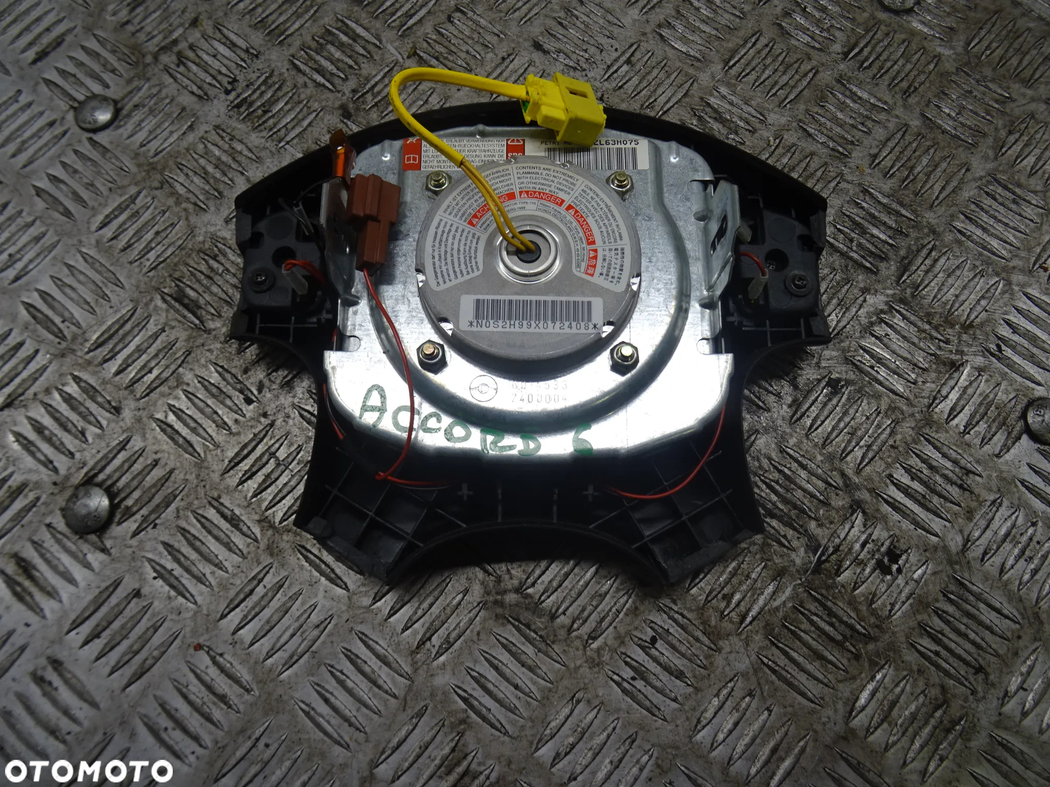 HONDA ACCORD VI 2.0B LIFTBACK 97-02 PODUSZKA POWIETRZNA AIRBAG KIEROWCY 77800-S1C-E810-M1 - 2