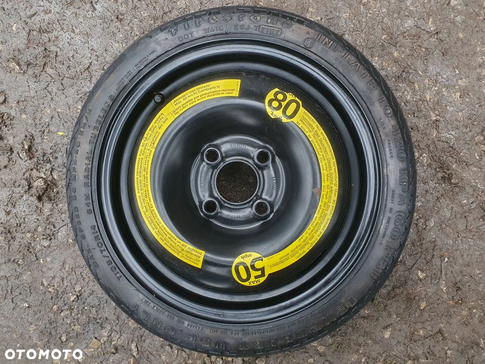 VW POLO 3 6N 6N2 KOŁO DOJAZDOWE 14'' 4x100 ET42 3,5J FIRESTONE 105/70 R14 - 1