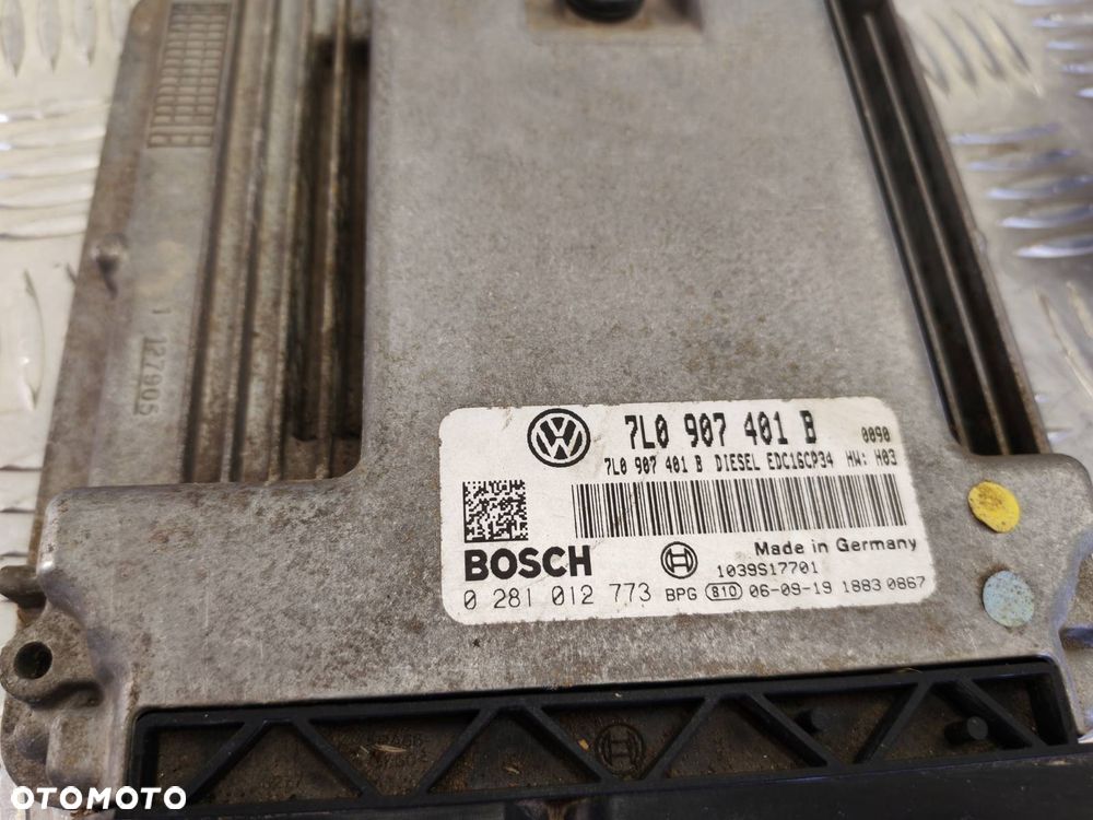 VW TOUAREG 7L 03-09R ZESTAW STARTOWY 3.0 TDI BKS V6 ROZRUCHOWY DO ODPALENIA 7L0907401B 3D0909139B 4E0905852E KLUCZYK - 2