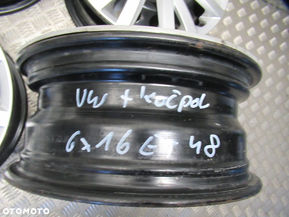 Felgi Vw Passat T-Rock Tiguan Touran Golf Caddy 6Jx16 et48 5x112 5Q0 - 10