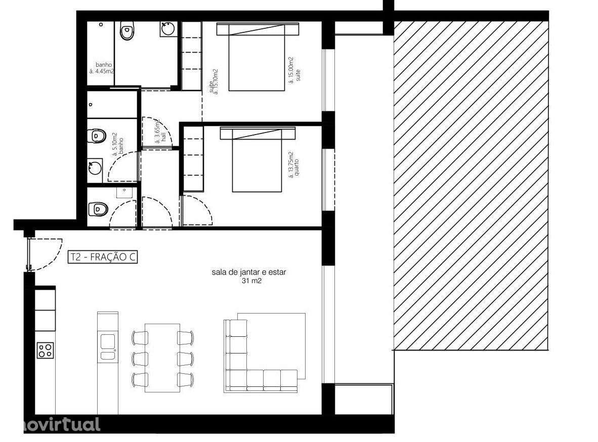 Apartamento T2 no Domus Castle: Tradição e Conforto no Coração do - Grande imagem: 2/16