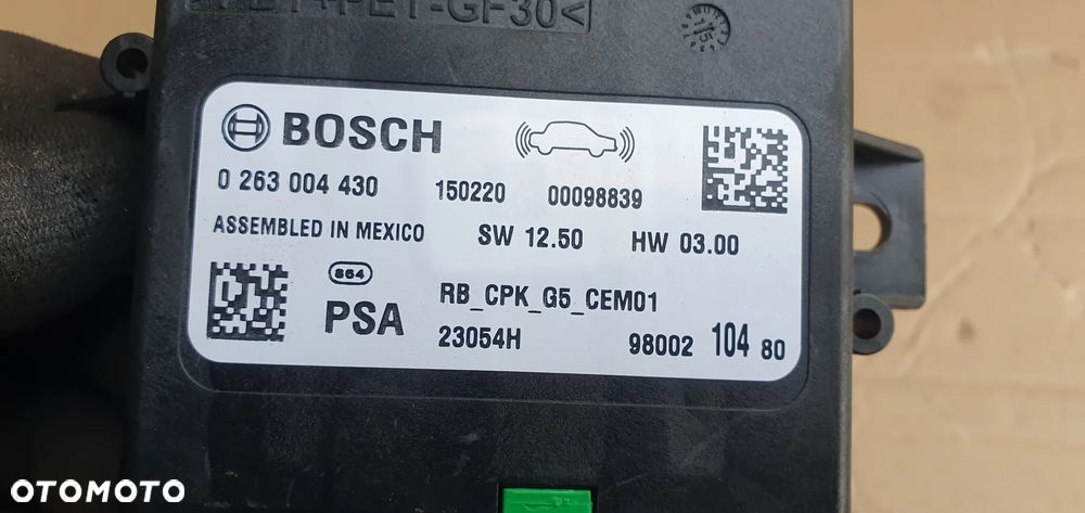 Moduł sterownik parkowania PDC Peugeot 508 I Lift 9800210480 - 5