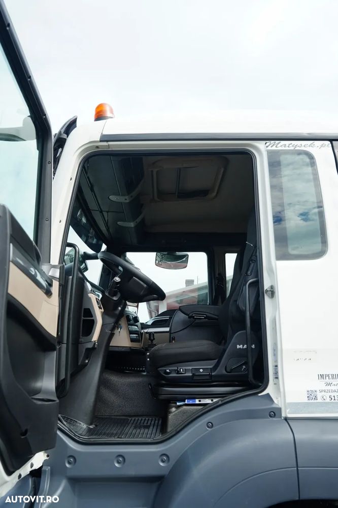 MAN TGS 35.420 / 8X4 / BASCULĂ CU 2 LATE - 6 M / LATERALĂ HIDROBRATĂ / BORDMATIC / VINCENT / EURO 6 - 28