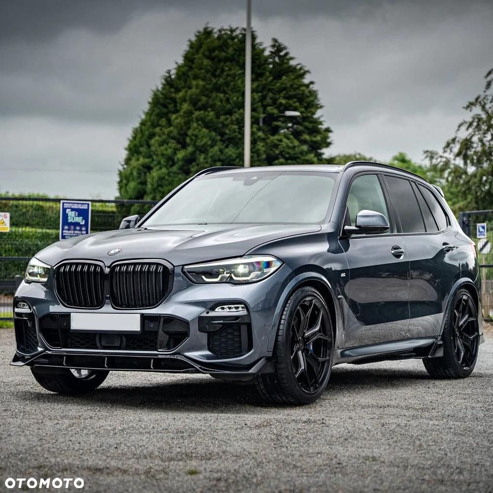 Boczne Dokładki Progów BMW X5 G05 2019/2025 Spoiler Czarny Połysk - 2
