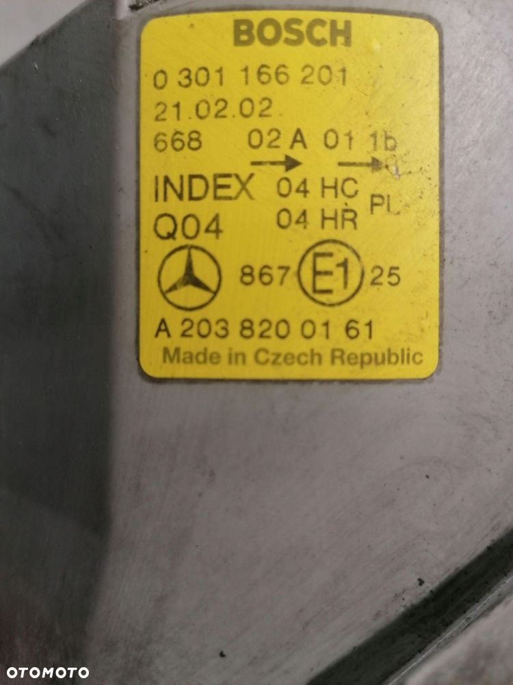 lampa lewa przednia przód mercedes w203 a2038218051 - 3
