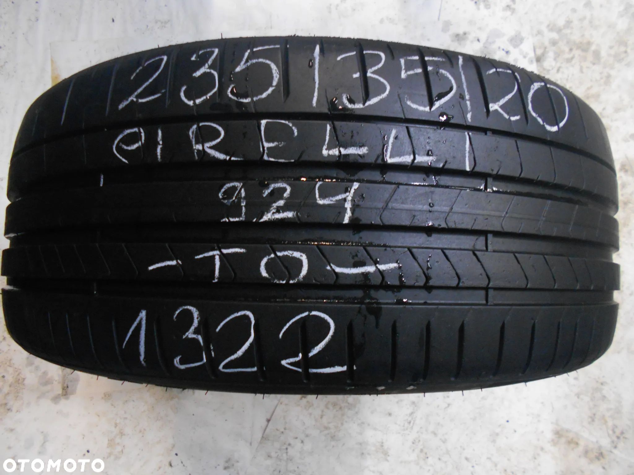 OPONA POJEDYNKA 235/35R20 PIRELLI PZERO T0 DOT 1322 6.5MM - 1