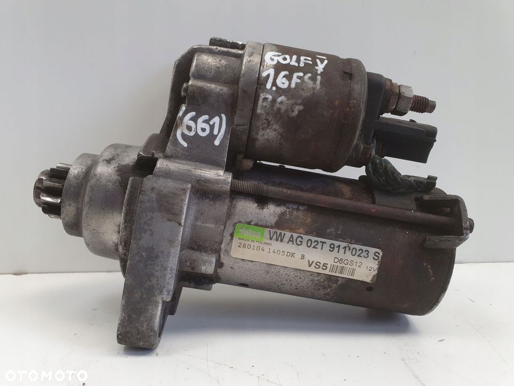 ROZRUSZNIK Vw Golf V 1.6 FSI ROZRUSZNIK valeo 02T911023S D6GS12 - 1