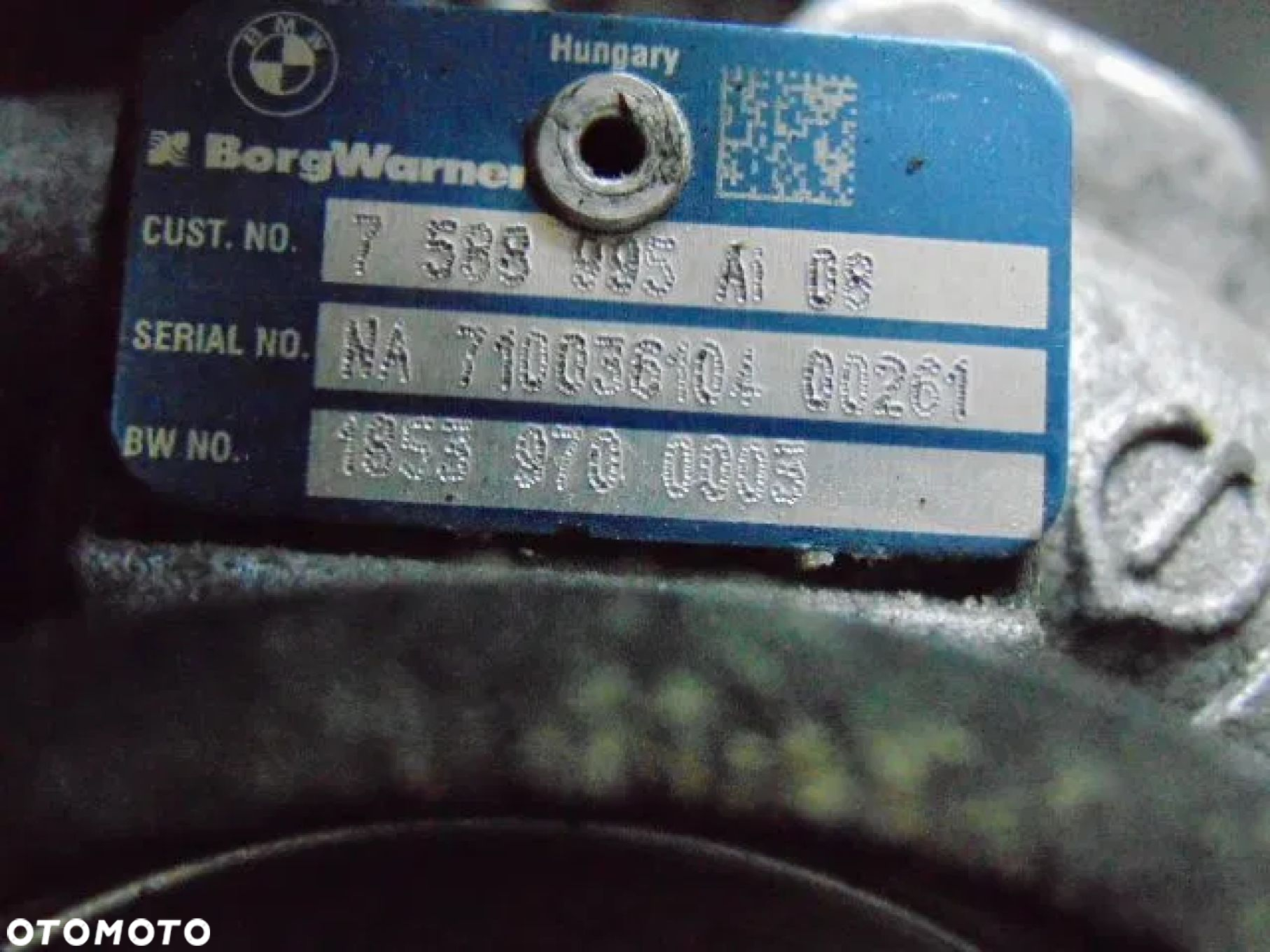 BMW E90 X1 F20 F30 135i 335i 235i 3.5i bi turbo n55 N55B30A TURBINA TURBOSPRĘŻARKA turbo 7588995 z kolektor wydechowy sprawna - 6