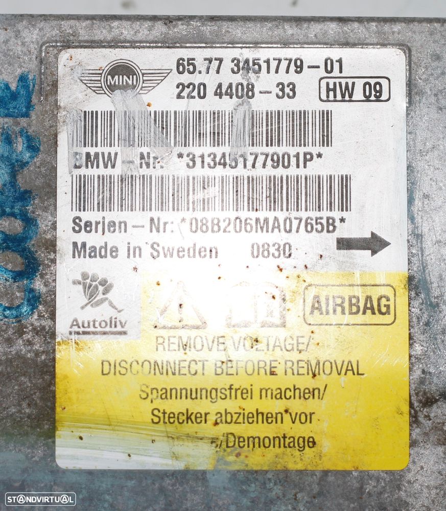 CENTRALINA DE AIRBAG MINI COOPER - 5