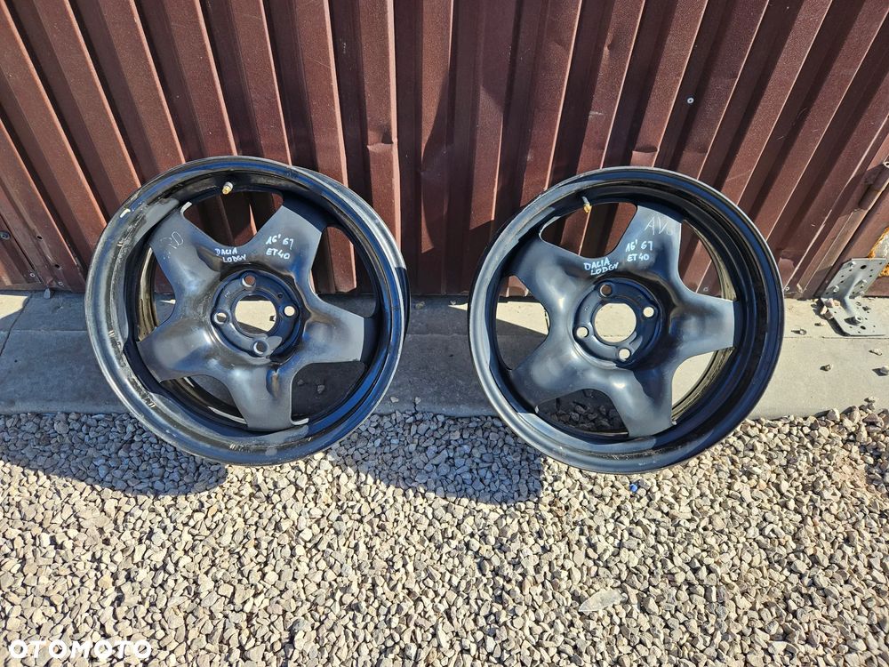 FELGA STRUKTURALNA FELGI 16 Dacia Lodgy Logan Sandero Stepway Dokker 16 6J 4x100 ET40 RENAULT CLIO V 403006292R - 1