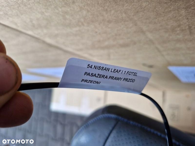 NISSAN LEAF I 1 FOTEL PASAŻERA PRAWY PRZÓD PRZEDNI SKÓRA - 10