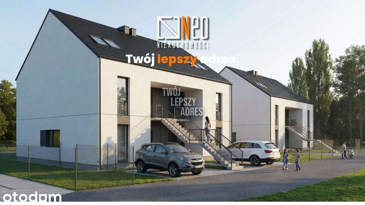 Nowe 3 pok z ogródkiem i miejscem postojowym