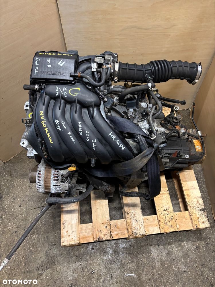 Silnik Nissan Juke HR16de film video nr. D186 SILNIK KOMPLETNY NISSAN QASHQAI J10 JUKE 1.6 16V HR16 HR16DE - 6