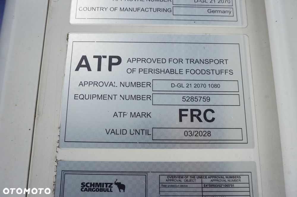 Schmitz Cargobull CHŁODNIA DOPPEL-STOCK LED FELGI ALUMINIOWE ALCOA DRP * 2022 * - 18