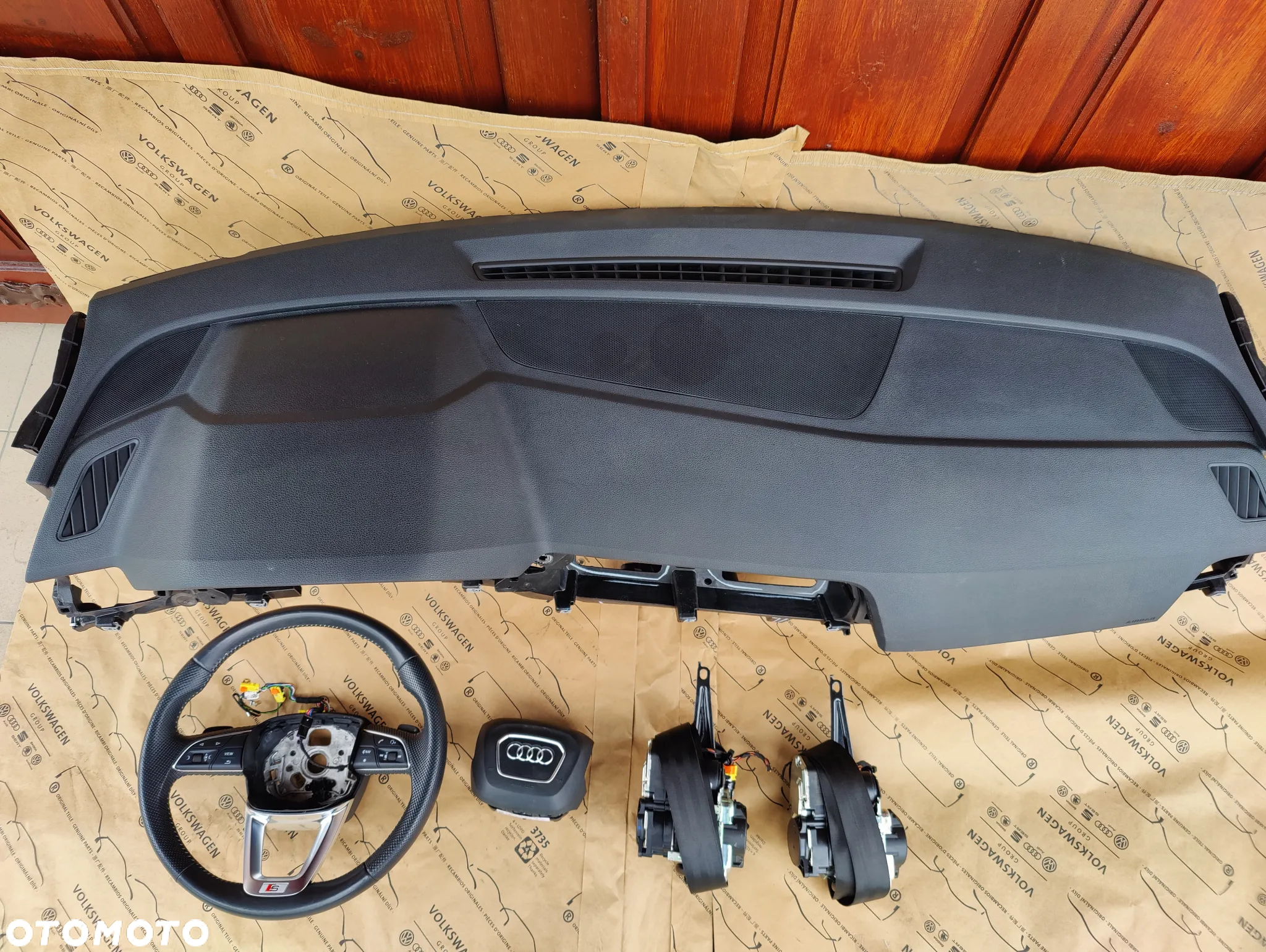 AUDI Q5 80A DESKA ROZDZIELCZA PODUSZKA KIEROWCY PASAŻERA PAS PRAWY LEWY DOCIĄG 80A880201F 80A857706L 80A857705L 80B857001H - 2