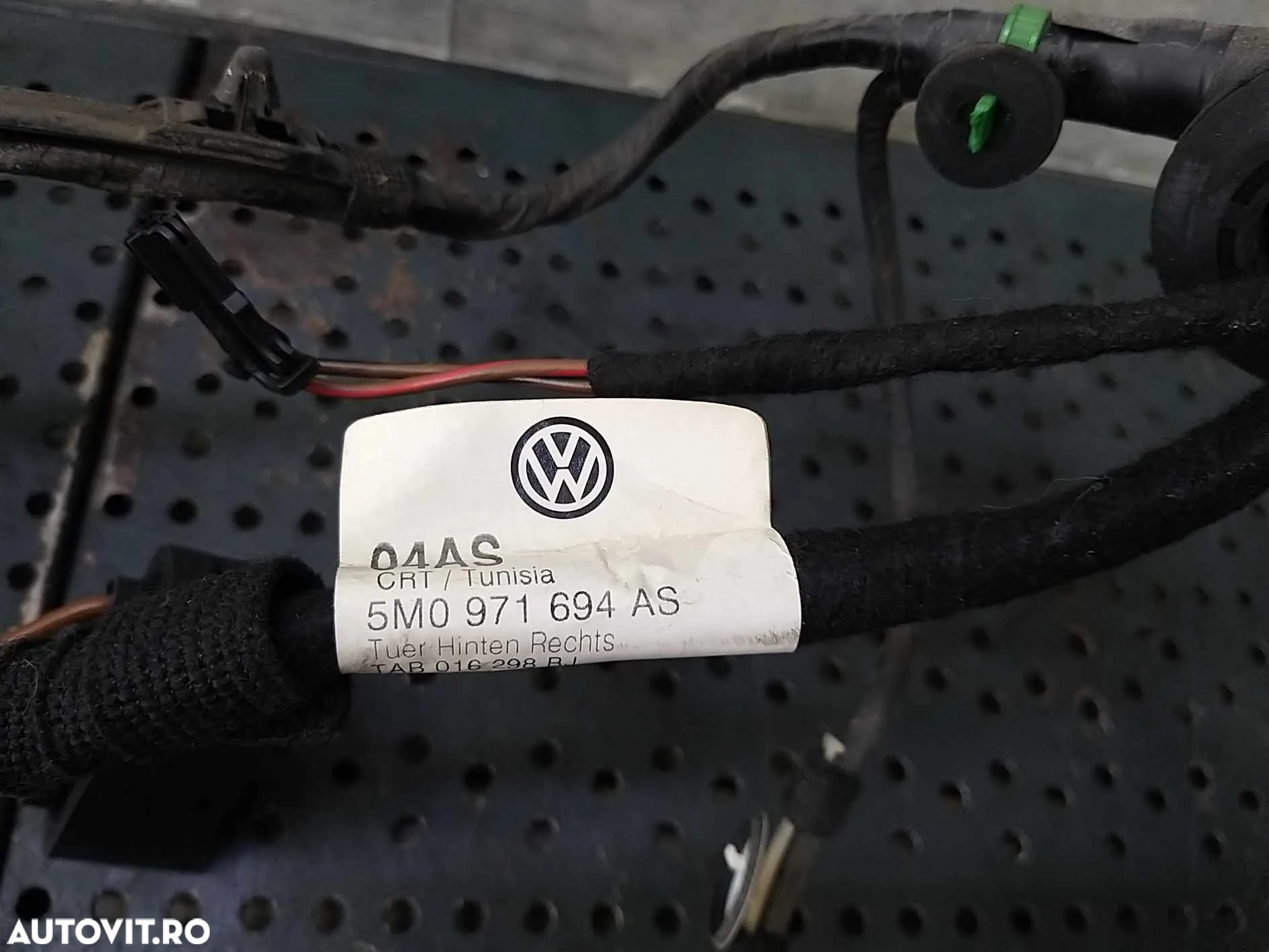 Instalatie electrica usa dreapta spate vw golf 6 plus 5m0971694as - 3