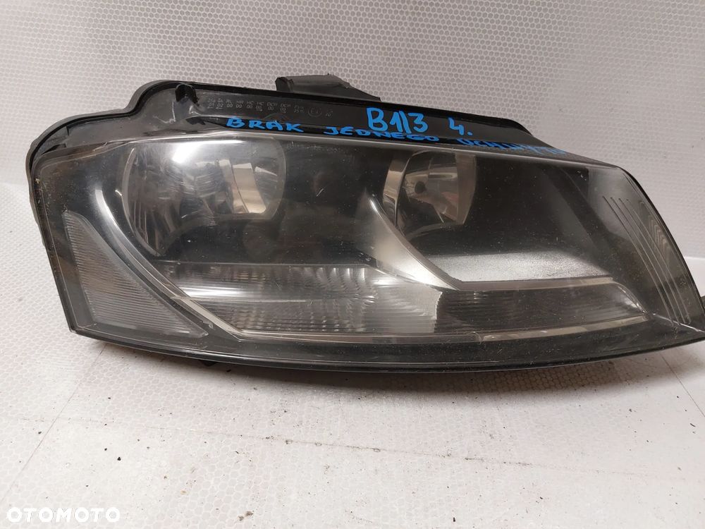 .  LAMPA PRZOD PRZEDNIA PRAWA AUDI A3 8P 2 LIFT !BRAK UCHWYTU! - 1