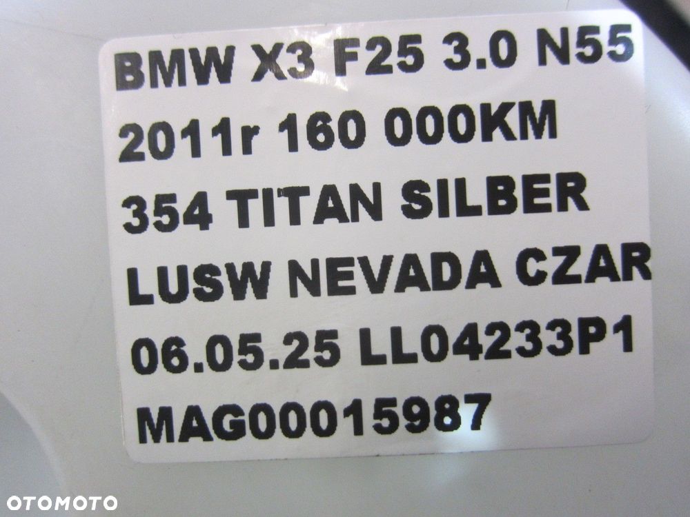 BMW X3 F25 2011-2017 ZBIORNIK PŁYNU DO SPRYSKIWACZY 61667255828 7213265 - 15