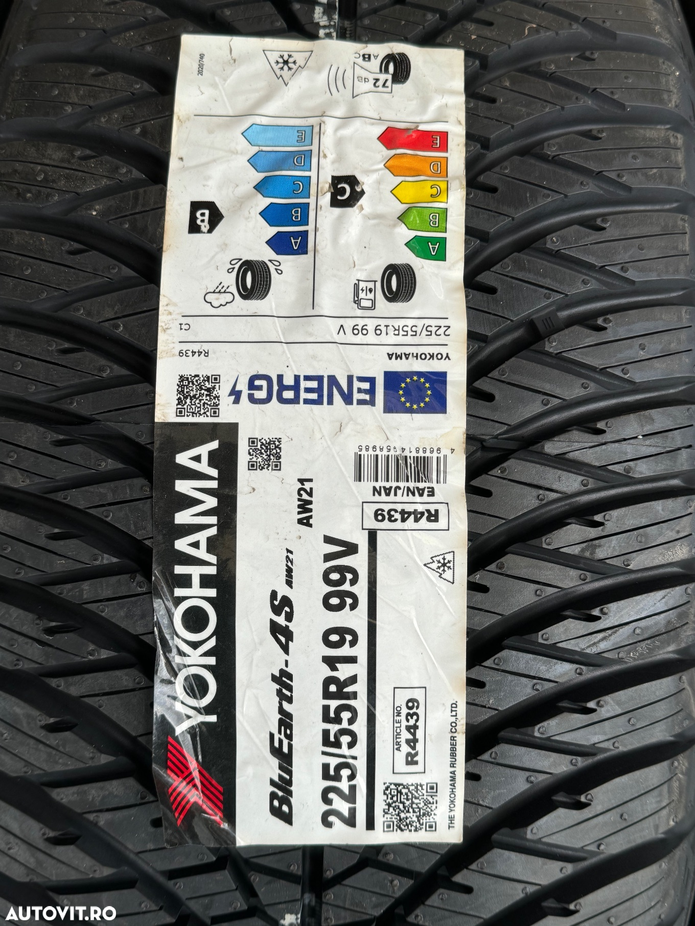Vând 4 anvelope 225/55/19 Yokohama allseason noi - 2