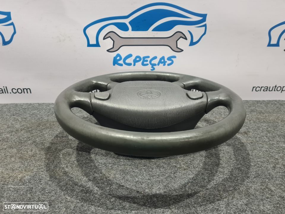 VOLANTE GUIADOR COMPLETO TOYOTA COROLLA E100 COMPACT PELE AIRBAG - 5