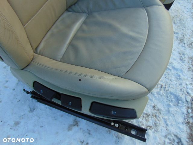 BMW Z4  E85 E86 LEWY FOTEL ładne super PODGRZEWANY FOTELE grzany skóra kremowa LUX - 8