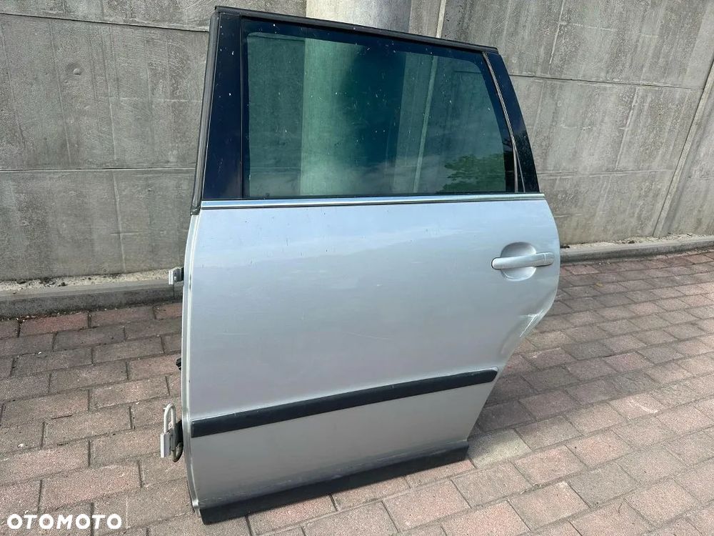 drzwi tylne lewe tył kompletne vw passat b5 lift kombi 2001-2005 srebrny met. - 1